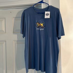 Blue Life is Good t-shirt. Large.  Brand new.  Never worn.